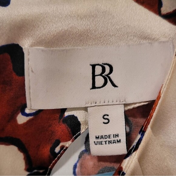 Banana Republic Silk Multicolor Blouse Small - Picture 3 of 4